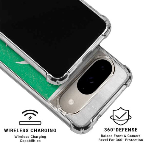 Pakistan Flag Distressed Google Pixel 10 Clear Case